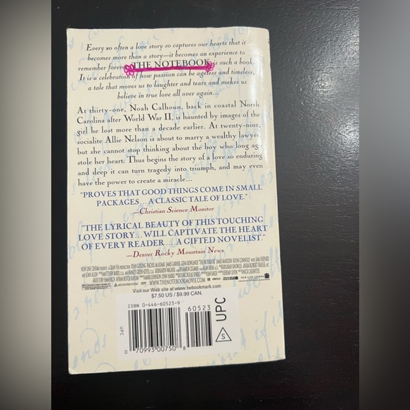 The Notebook Paperback - Picture 2 of 5
